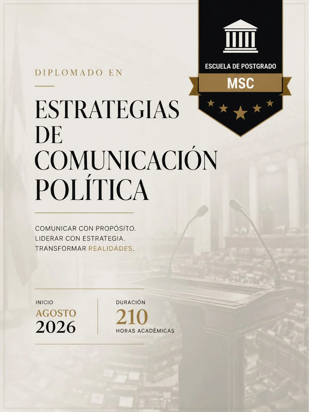 Diplomado en Estrategias de Comunicación Política